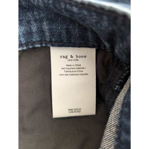 Rag and Bone Kaihara Japanese Denim Maxi Skirt Split Front 29 - Picture 8 of 9